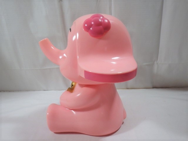□245：ソフビ 佐藤製薬 サトコちゃん 貯金箱 千万両 24cm カウンター