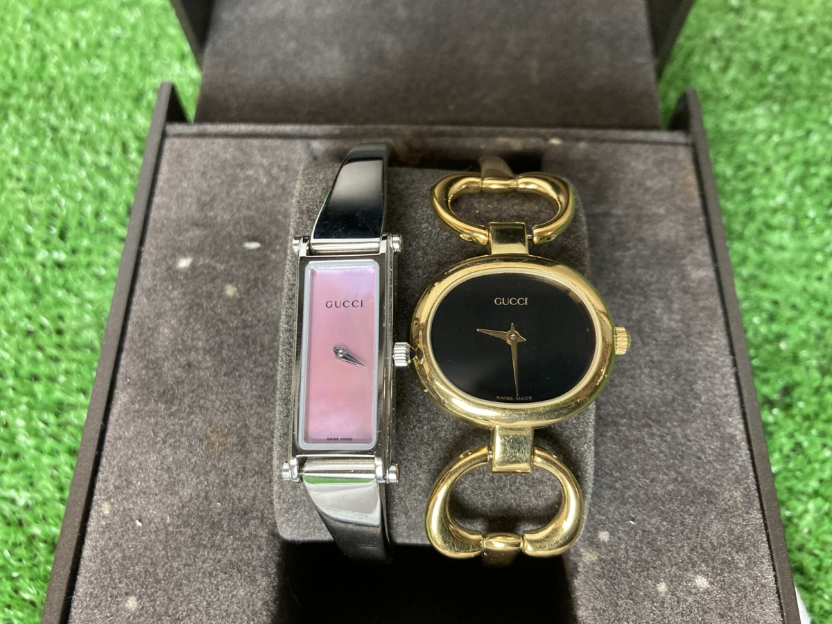 ♪宇都宮店 不動品 GUCCI グッチ 1500L ピンクシェル文字盤 1600