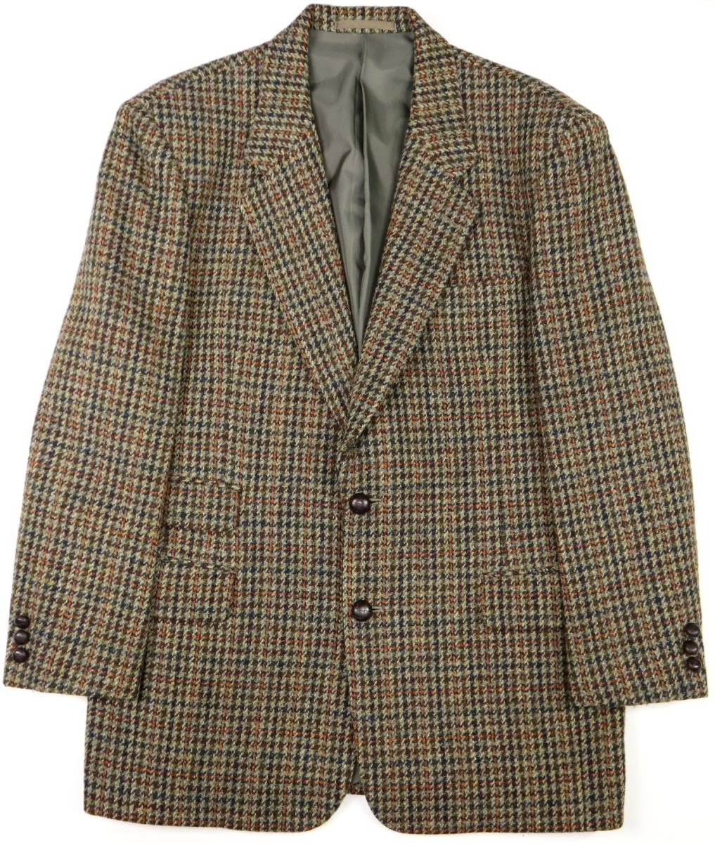 【お得，格安】 HARRIS TWEED ハリスツイードテーラードジャケット/レザーボタン/グレンチェック/日本製/LLくらい/A-Lサイズ(XLサイズ以上)｜売買されたオークション情報、yahooの商品情報をアーカイブ公開 - オ XLサイズ以上