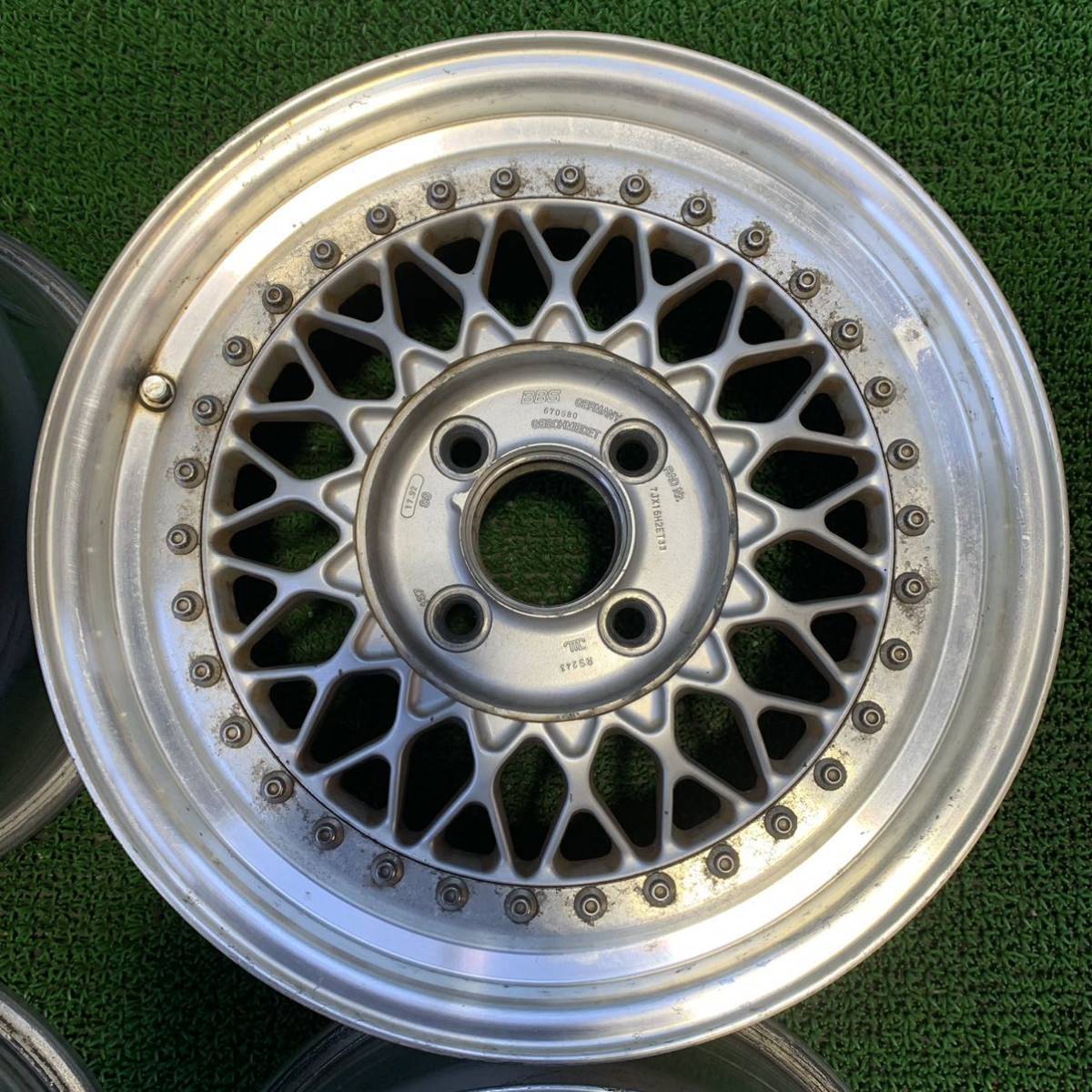希少☆BBS☆【送料無料】メッシュ ホイール 16インチ 4穴 114.3 7J +33