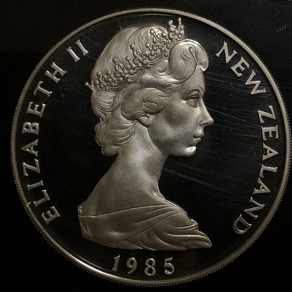 ニュージーランド 1985 プルーフ銀貨 セット 27.2g 38mm. 925品位 未