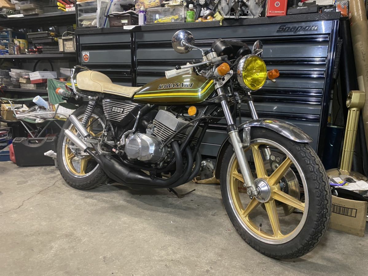 Kh400 オリジナルペイント カフェレーサー 当時物カスタム 251cc 400cc 売買されたオークション情報 Yahooの商品情報をアーカイブ公開 オークファン Aucfan Com