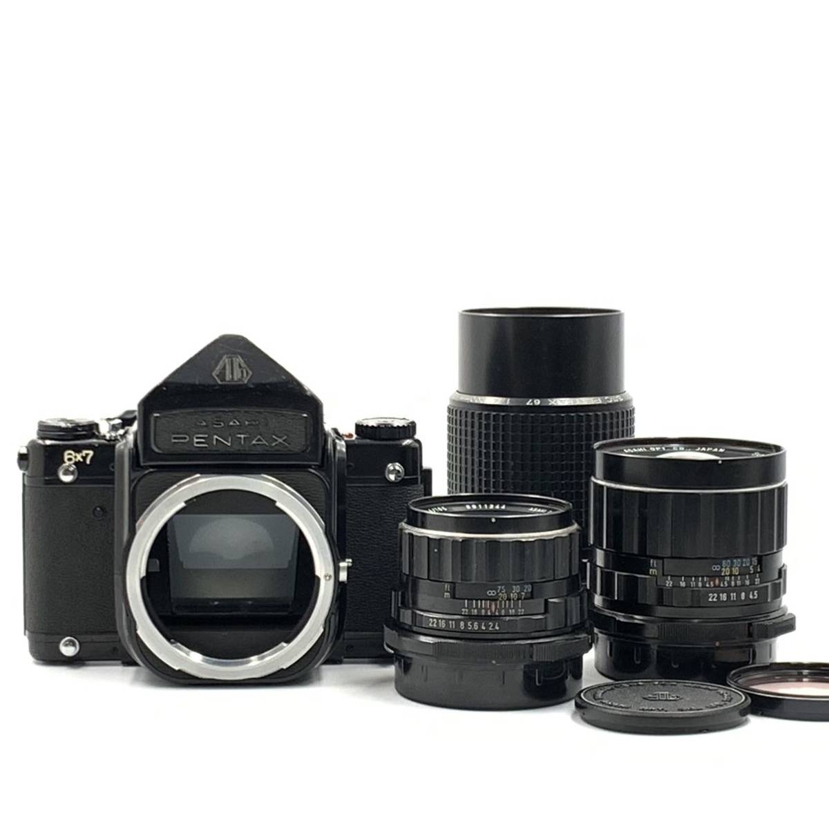 PENTAX 67 6x7 中判カメラ + 75mm F4.5 + 105mm F2.4 + 200mm