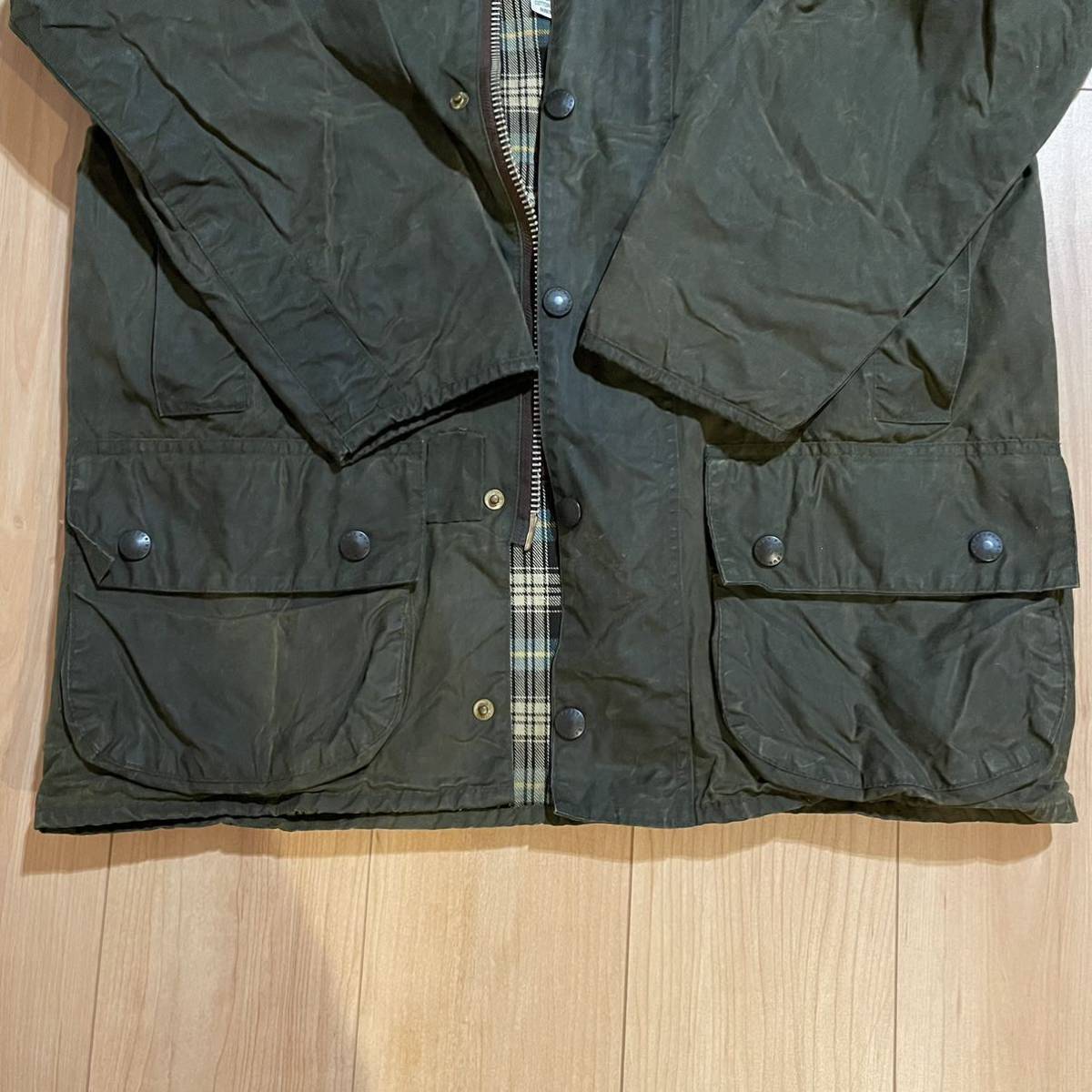 80s Barbour バブアー BEAUFORT ビューフォート サイズ:38 2ワラント 