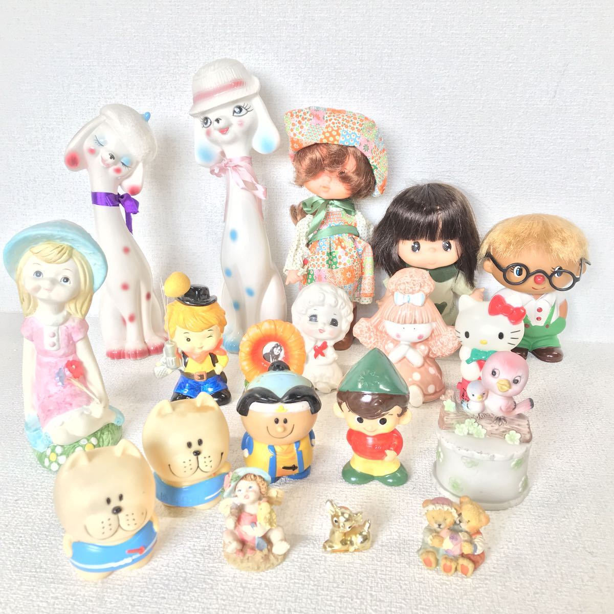 昭和レトロ 置物 人形 ソフビ 陶器 マスコット 大量セット キティ 