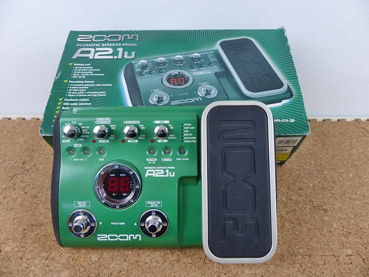 B7A-41-067-1] 楽器 ZOOM A2.1u アコースティックエフェクツペダル