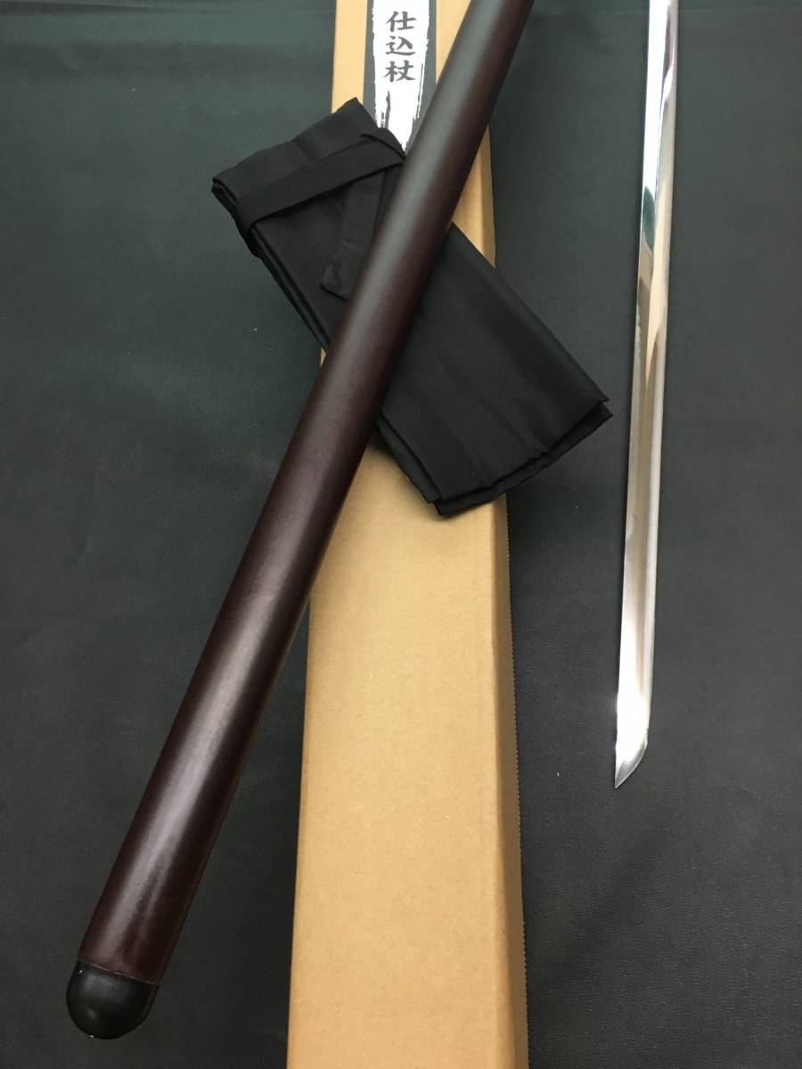 特価 尾形刀剣 座頭市 仕込み杖 楕円茶鞘 日本刀 歴史 美術品 コスプレ