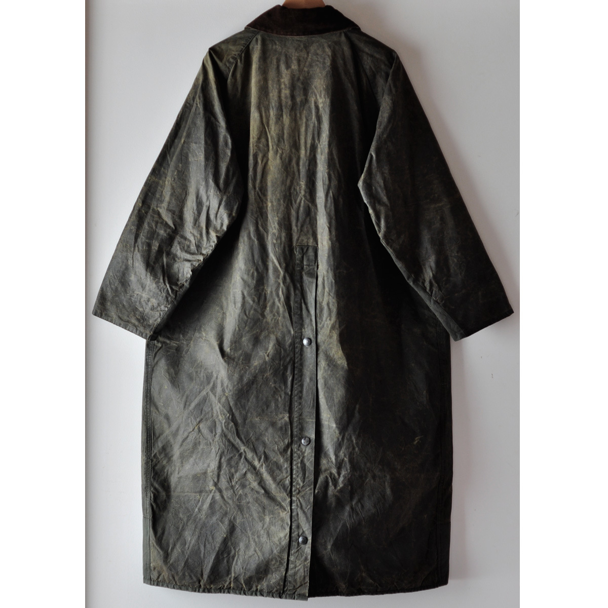 80s Barbour BURGHLEY バブアー バーレー フルレングス オイルドコート 
