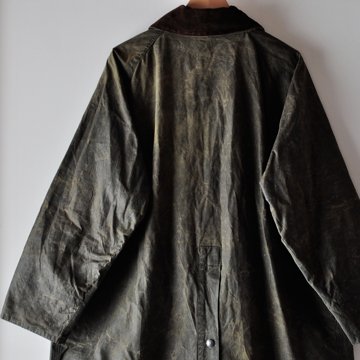 80s Barbour BURGHLEY バブアー バーレー フルレングス オイルドコート 