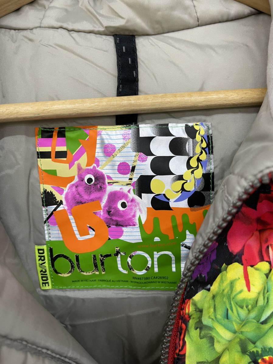 BURTON バートン 花柄 スノーボード ジャケット S パーカー