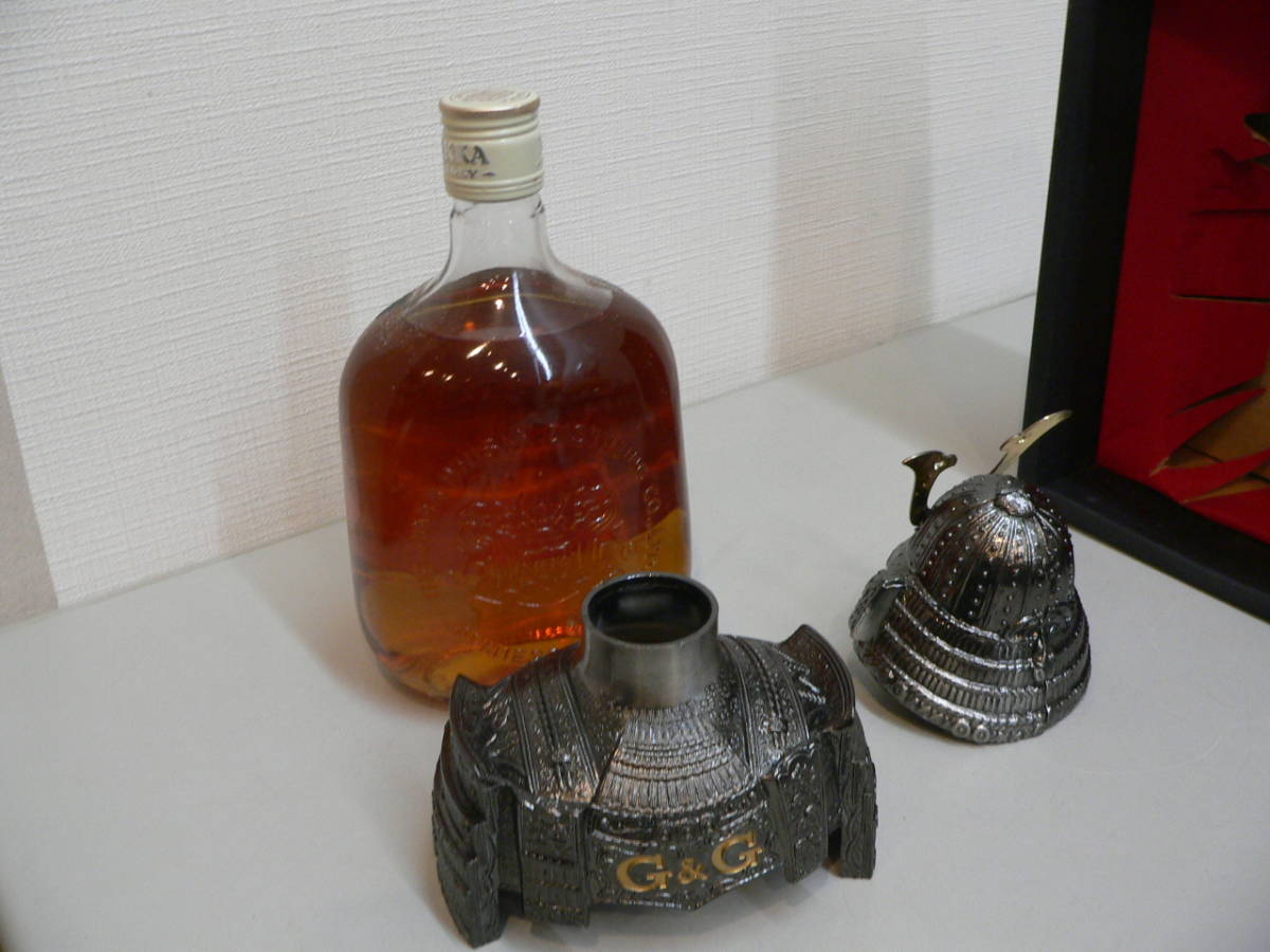 14556○ニッカ NIKKA G&G 武将/ボトル ウィスキー特級/NGK-01/兜 