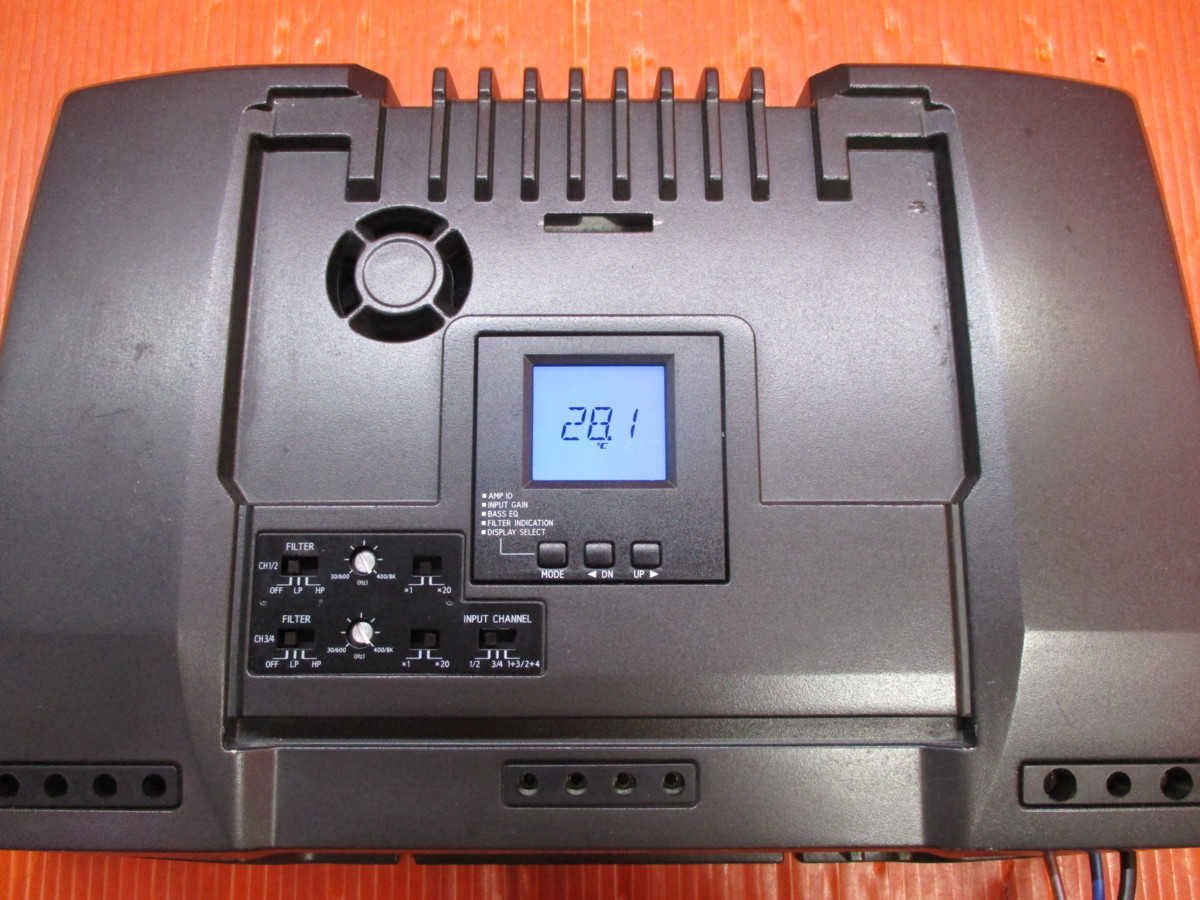 S】アルパイン MRV-F345 4ch パワーアンプ 簡易音出し確認済み 中古品