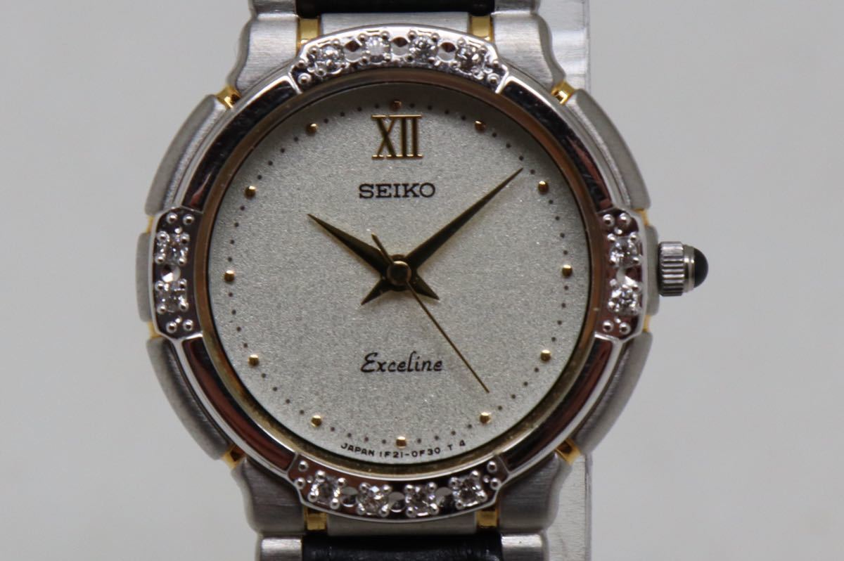 セイコー/SEIKO/エクセリーヌ/EXELINE/12Pダイヤ/1F21-0D60/レディース 