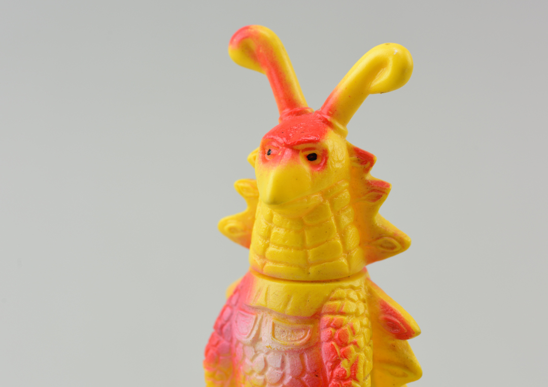 閑古鳥 玩具 【 ブルマァク / 虹怪獣 レンボラー 】 ソフビ