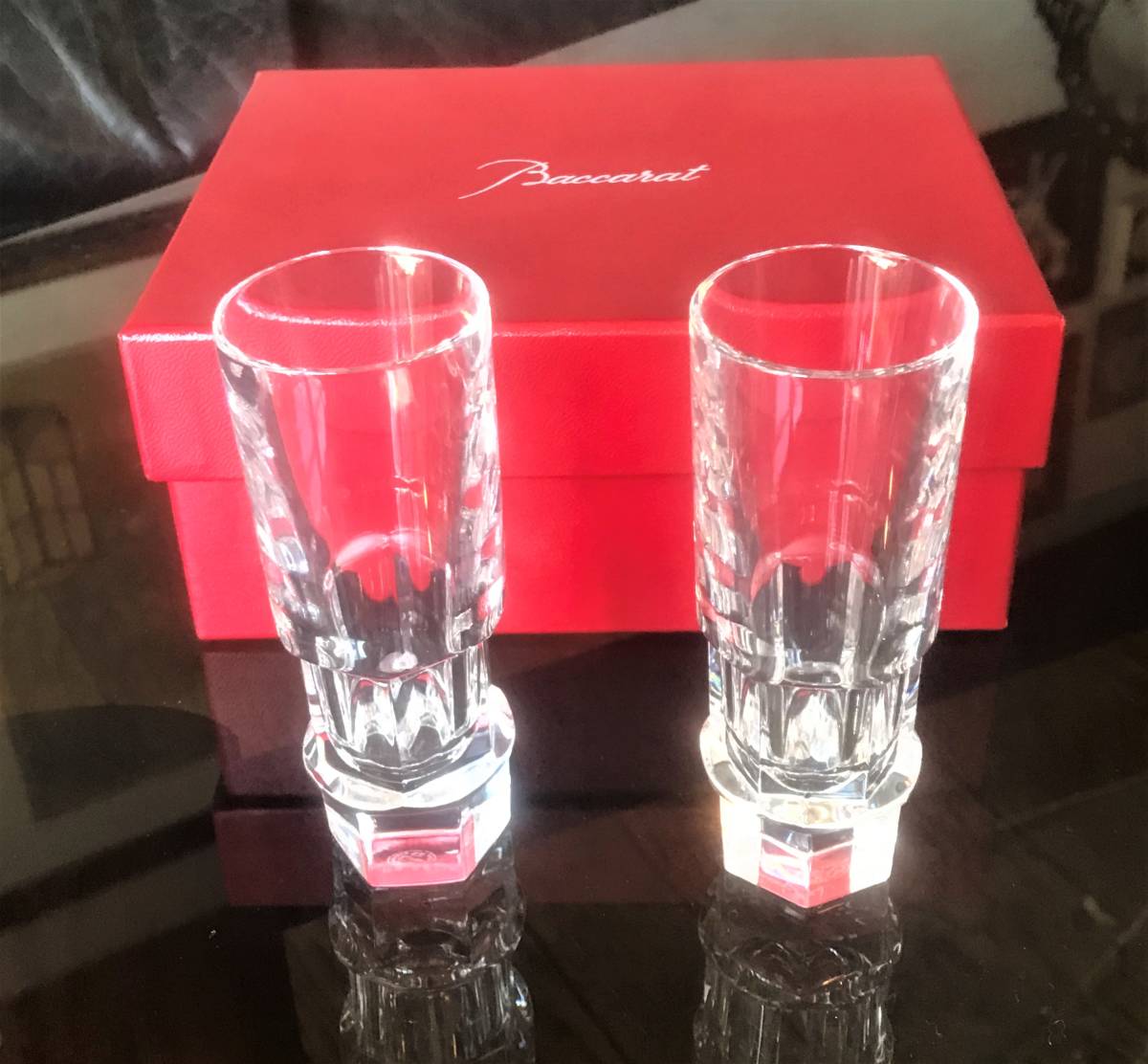 Baccarat バカラ ストレートグラス 2個 クリスタルガラス ウイスキー