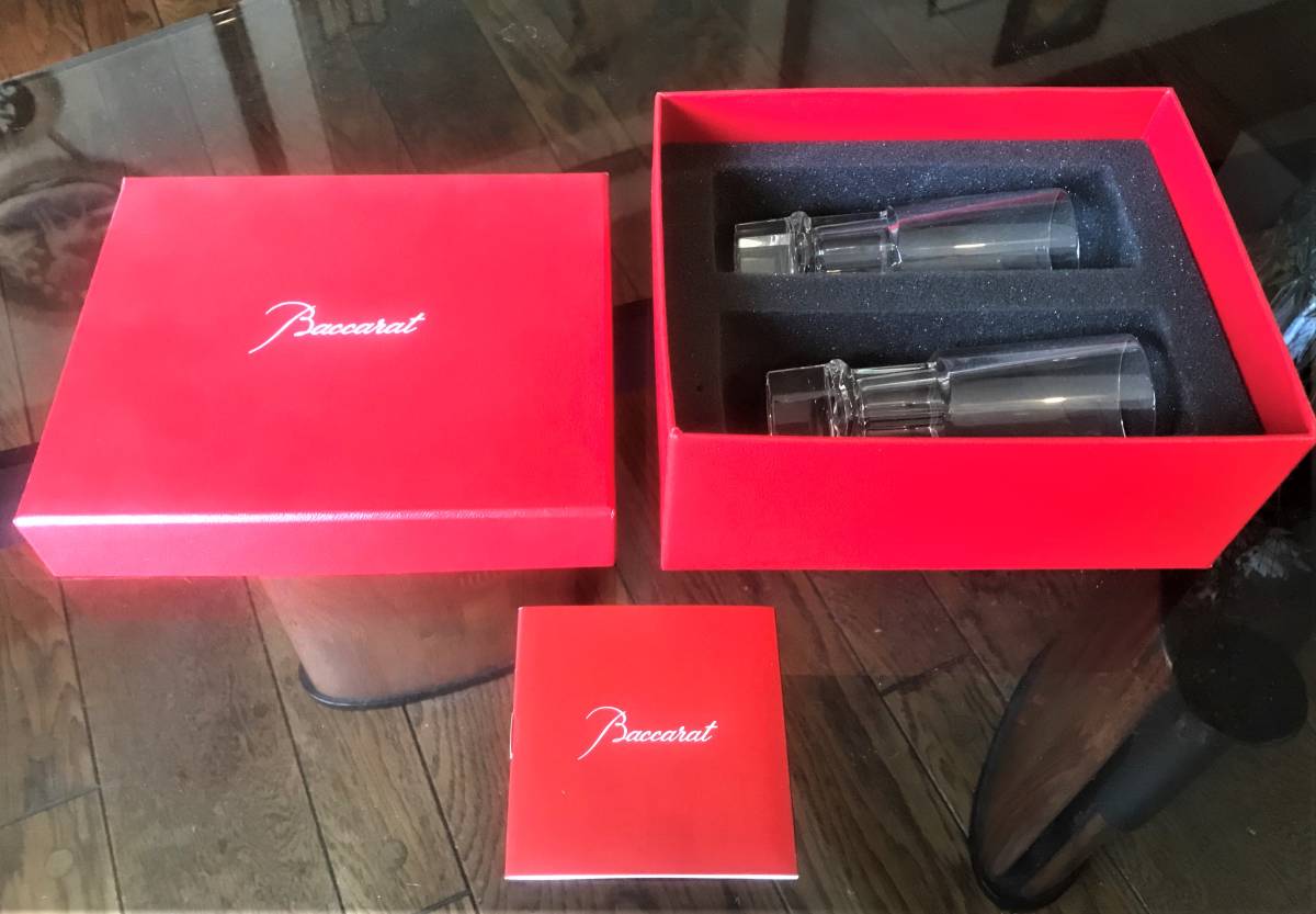 Baccarat バカラ ストレートグラス 2個 クリスタルガラス ウイスキー
