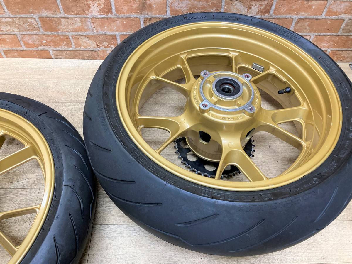 ZZR1400 ZZ-R1400 純正 フロント 17×3.50 リア 17×6.00 タイヤ付き