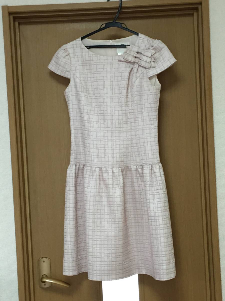 Rene ルネ ワンピース チェック ピンク リボン ブローチ 36(ルネ