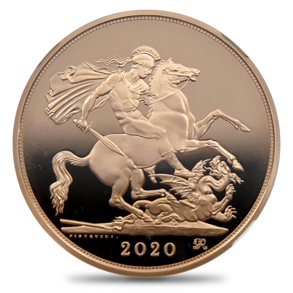 ☆1円スタート】2020 ジョージ3世没後200周年記念 5ポンド・2ポンド