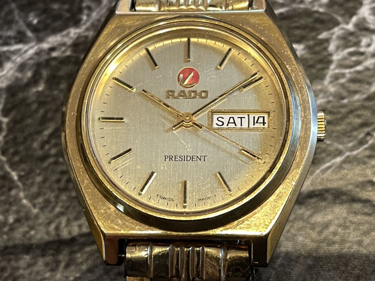 t*6様 【未使用】RADO ラドー PRESIDENT 636.3209.2 ① RADO ラドー PRESIDENT プレジデント 636.3209.2 メンズ 腕時計