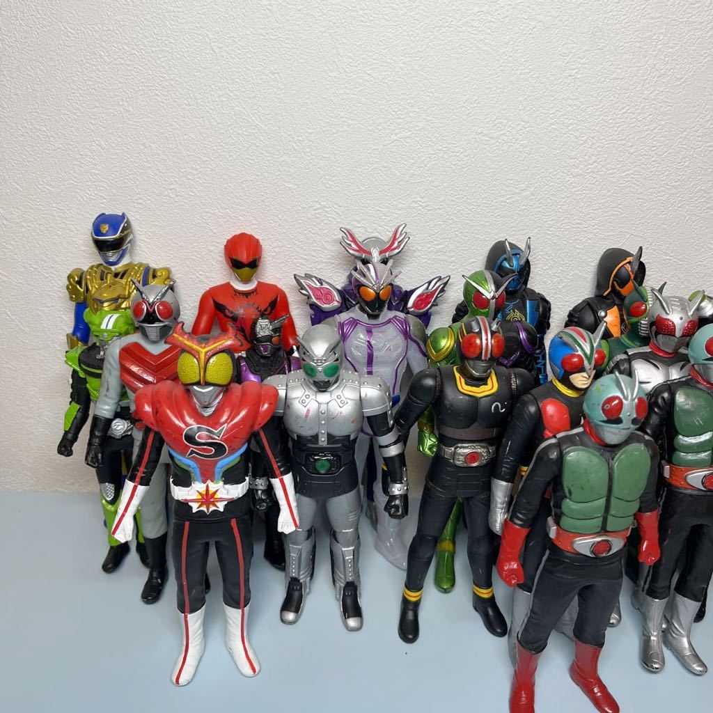 ライダーヒーローシリーズ ソフビ 仮面ライダー 昭和ライダー、平成