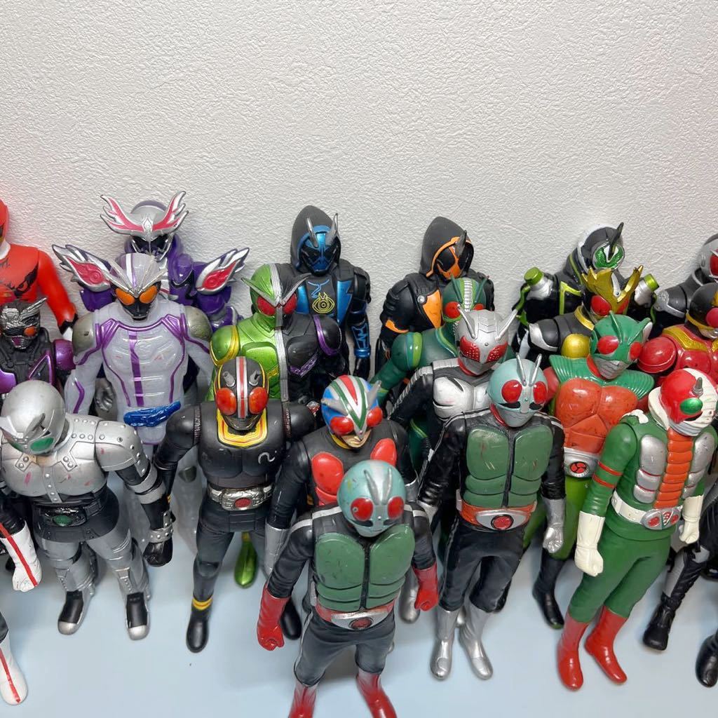 ライダーヒーローシリーズ ソフビ 仮面ライダー 昭和ライダー、平成