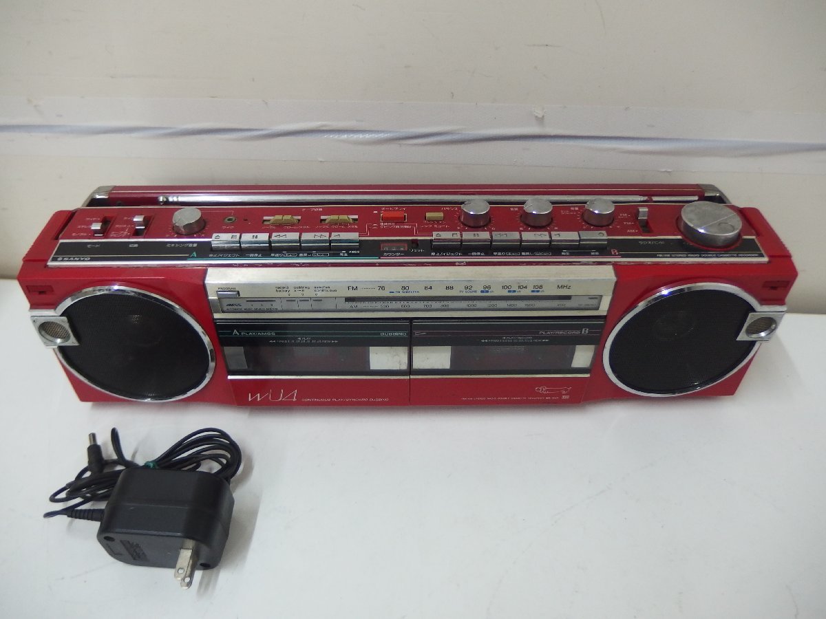 SANYO U4-S12 赤いラジカセ【整備・動作品】 SANYO - U4-S12 Yahoo!オークション ⁄Zク2148 東芝 RT-S65 MR-W 赤い