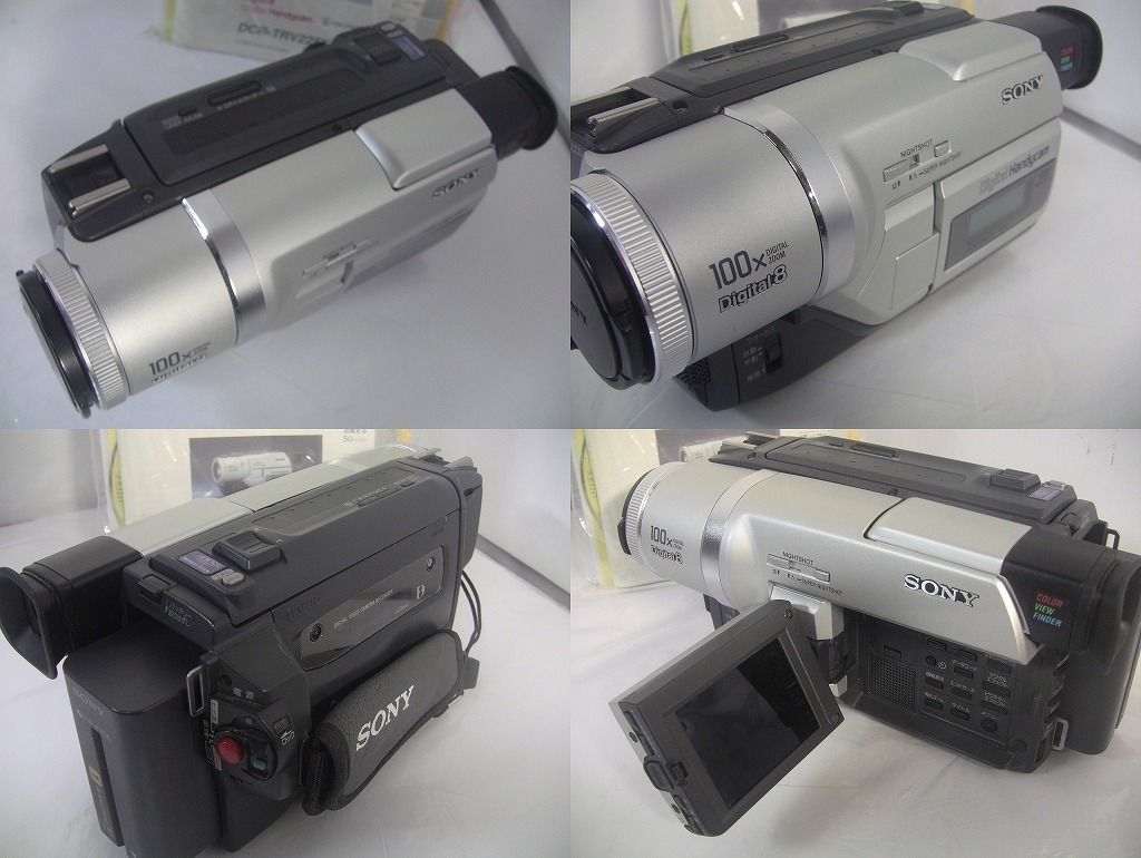 8mmテープ再生できます！【動作確認済み】 SONY Digital8ビデオカメラ DCR-TRV225　☆ダビングにご使用ください！☆/0114 SONY Digital8ビデオカメラ Hi8ビデオカメラ CCD-TR290 ☆ダビングにご使用ください！☆&frasl;0225 ☆ダビングにご使用ください！☆&frasl;0131