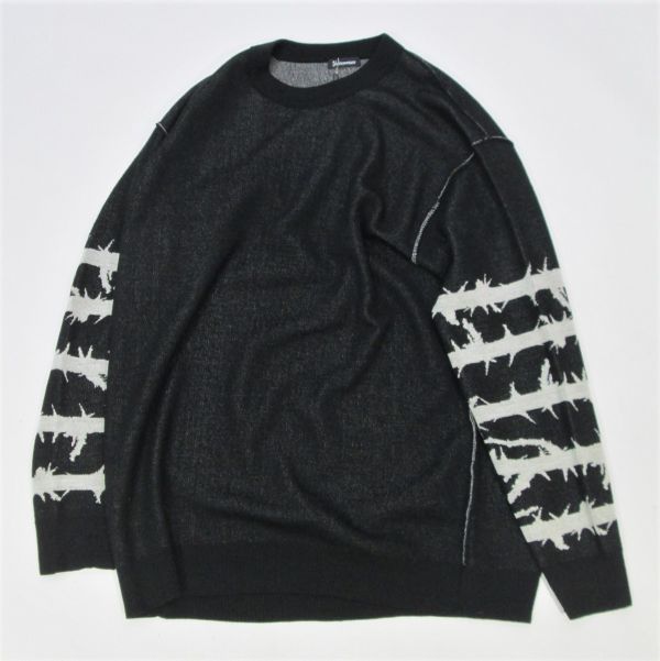 未使用 21AW UNDERCOVER U12A4904 イバラ ジャガードニット アンダー 
