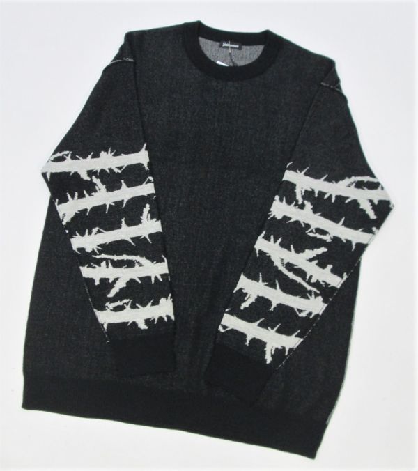 未使用 21AW UNDERCOVER U12A4904 イバラ ジャガードニット アンダー 