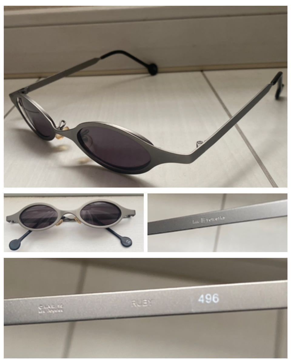 100%新品，正規品 90s DEADSTOCK VINTAGE ビンテージ l.a.Eyeworks ruby MADE IN ITALY イタリア製 oval メタル フレーム シルバー サングラス(金属フレーム)｜売買されたオークション情報、yahooの商品情報をアーカイブ公開 - 金属フレーム