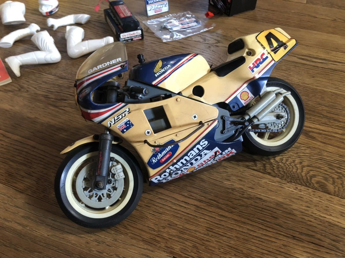 京商 電動ラジオコントロールオートバイ グランプリレーサー ホンダ NSR500 京商 KYOSHO グランプリレーサー HONDA NSR500 完成品 ハングオン