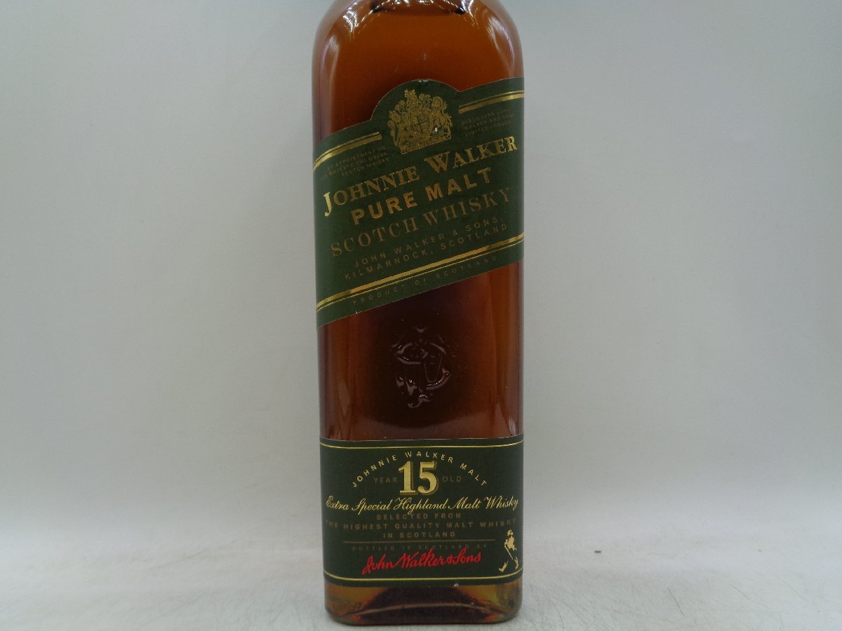 同梱OK商品】JOHNNIE WALKER 15年 ジョニーウォーカー グリーンラベル