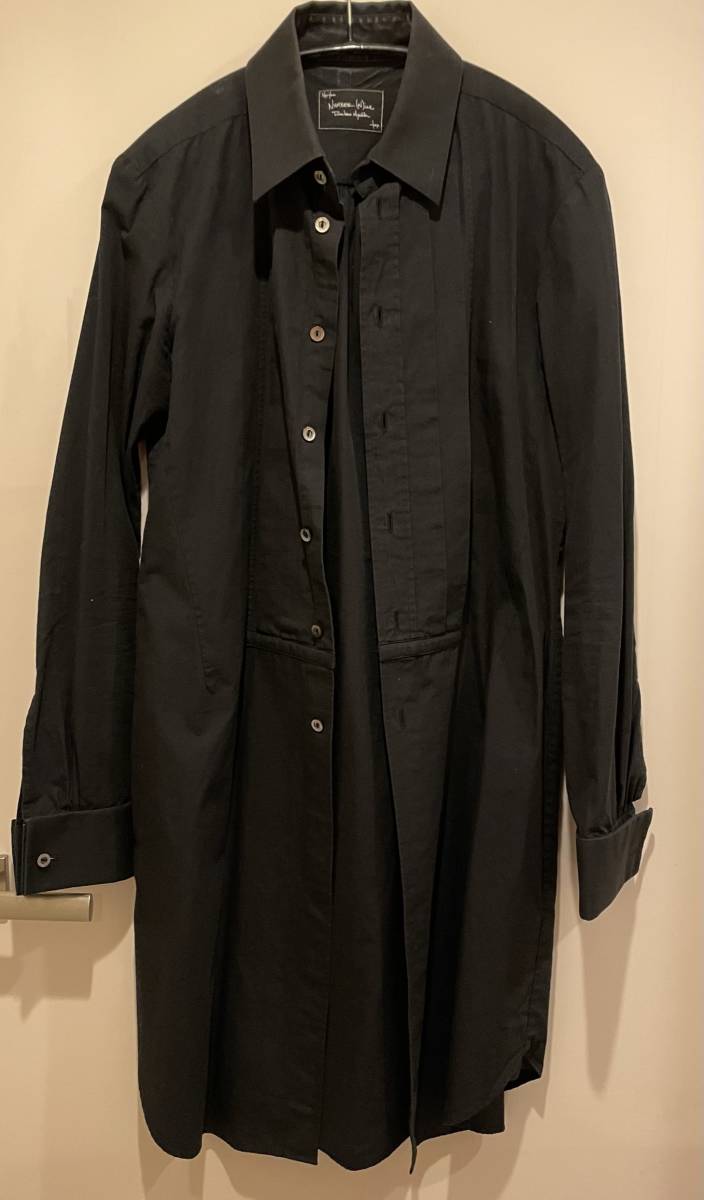 ナンバーナイン NUMBER(N)INE ロングシャツ アーカイブ 黒(長袖シャツ