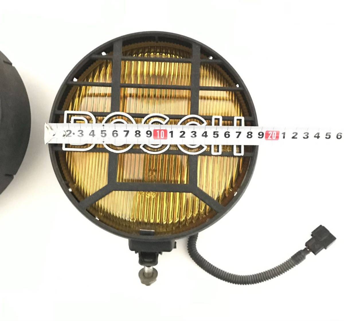 中古 BOSCH 丸型 20cm フォグランプ 補助灯 ボッシュ 旧車 イエロー 