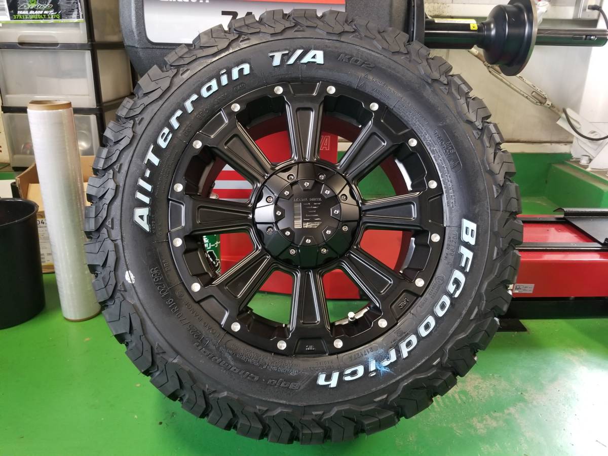 高品質，豊富な デリカ RAV4 エクストレイス クロスロード デスロック MBLA BF Goodrich A/T KO2 225/70R16 235/70R16 ホワイトレタータイヤセット(ラジアルタイヤ)｜売買されたオークション情報、yahooの商品情報をアーカ 5穴