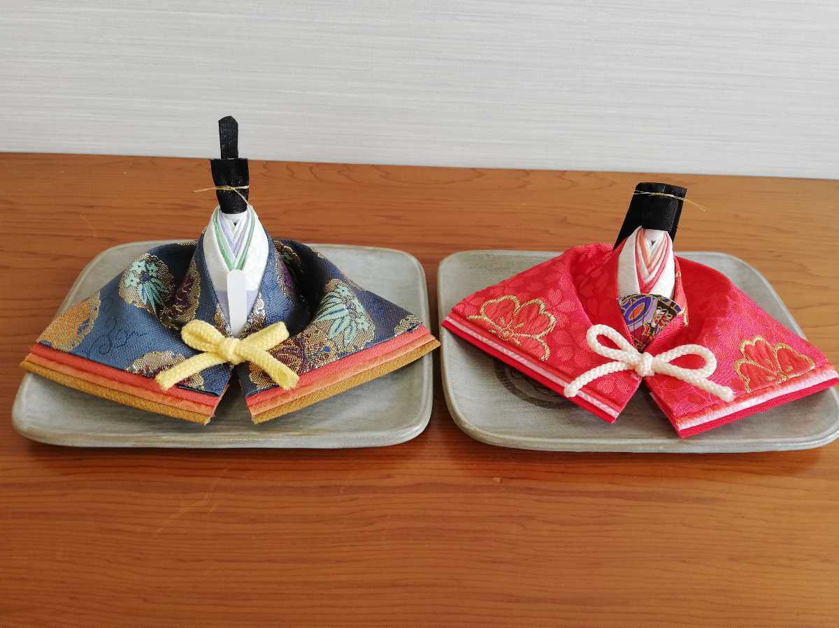 雛人形⑤ ハンドメイド ひな祭り 桃の節句金蘭布 年中行事 女雛男雛 土産インテリア着物和柄 お内裏様 親王殿様ひな人形お雛様 雛祭り婚礼_7