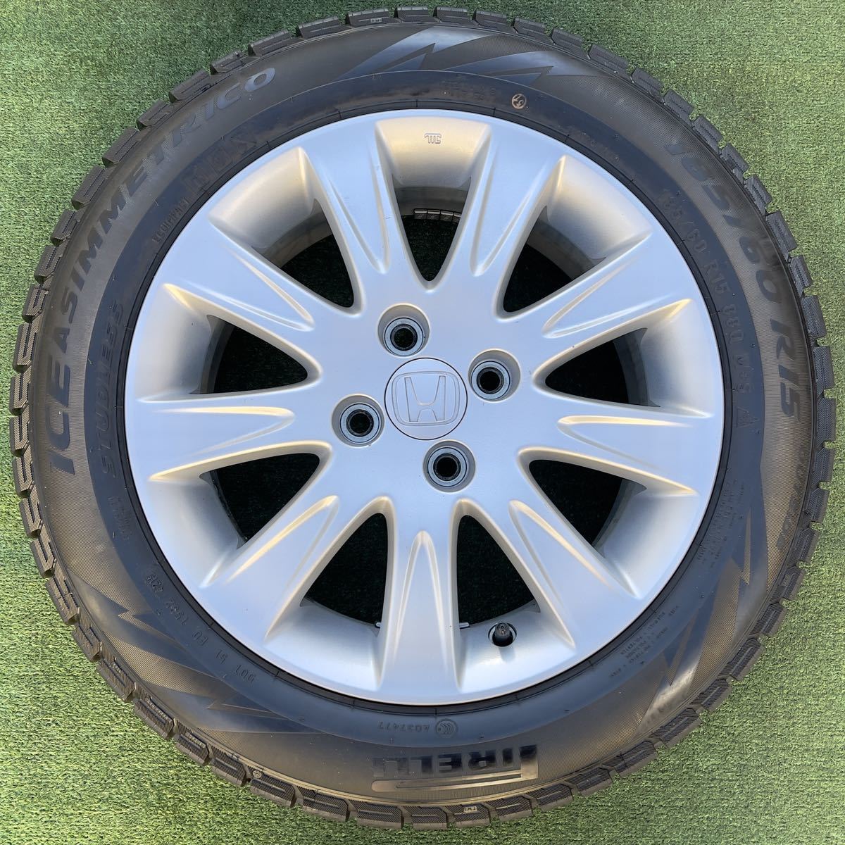 ホンダ 純正 15インチ アルミホイール ＆PIRELLI 185/60R15 4本セット