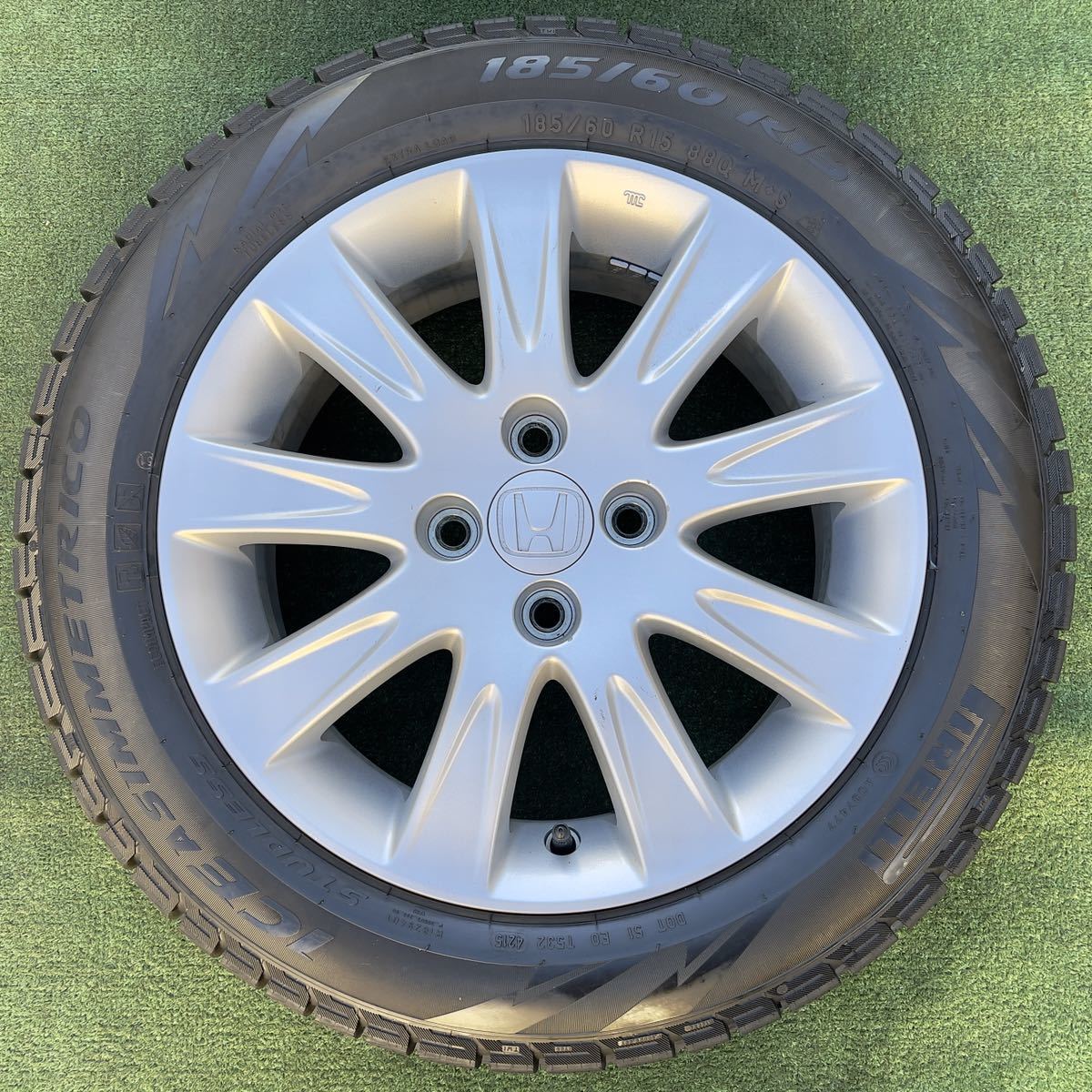 ホンダ 純正 15インチ アルミホイール ＆PIRELLI 185/60R15 4本セット