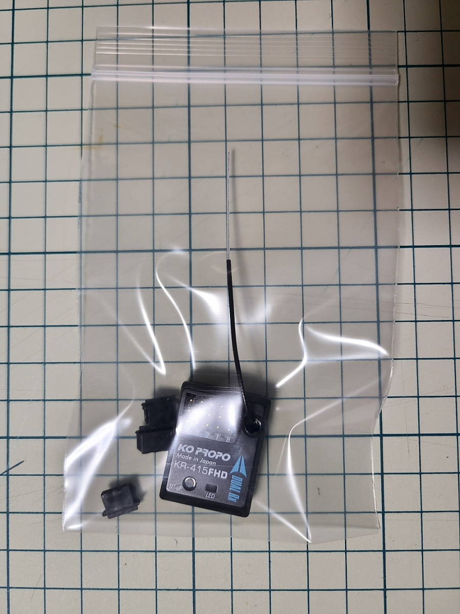 ☆KOプロポ KR-415FHD ショートアンテナ 受信機 中古美品☆ - KR