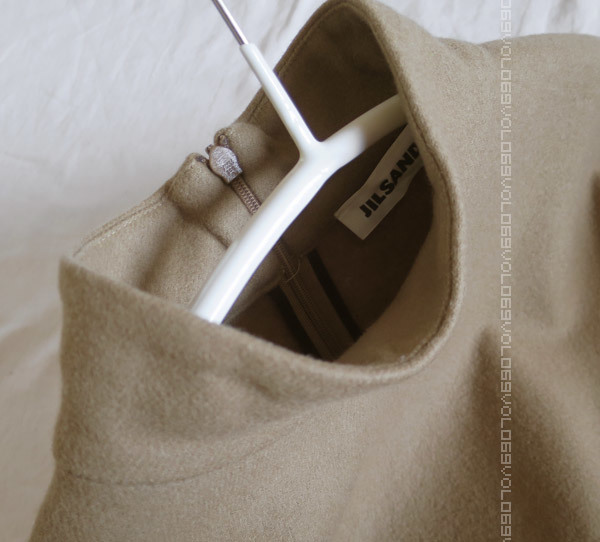 ジル サンダーJIL SANDER 2017AWダブルフェイス フランネル フェルト ウール モックネック オーバーサイズ プルオーバー シャツ トップス32
