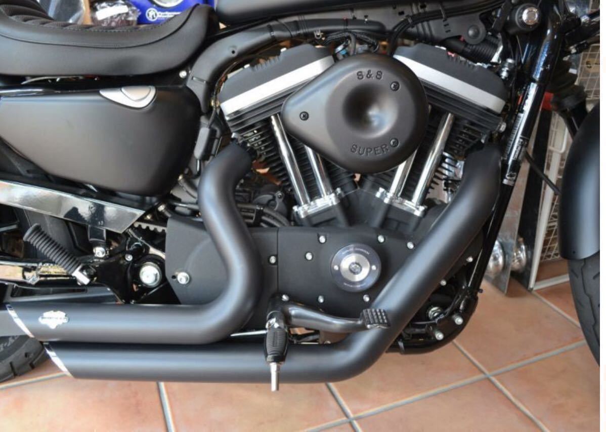 国内発送 スポーツスター マフラー ブラック 2014-2021 XL883 XL 1200 