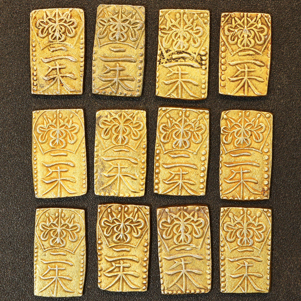 数量限定，限定セール 天保二朱判金 古二朱 12枚 重さ19.52g まとめて 古銭 コイン 骨董品 アンティーク(その他)｜売買されたオークション情報、yahooの商品情報をアーカイブ公開 - オークファン その他