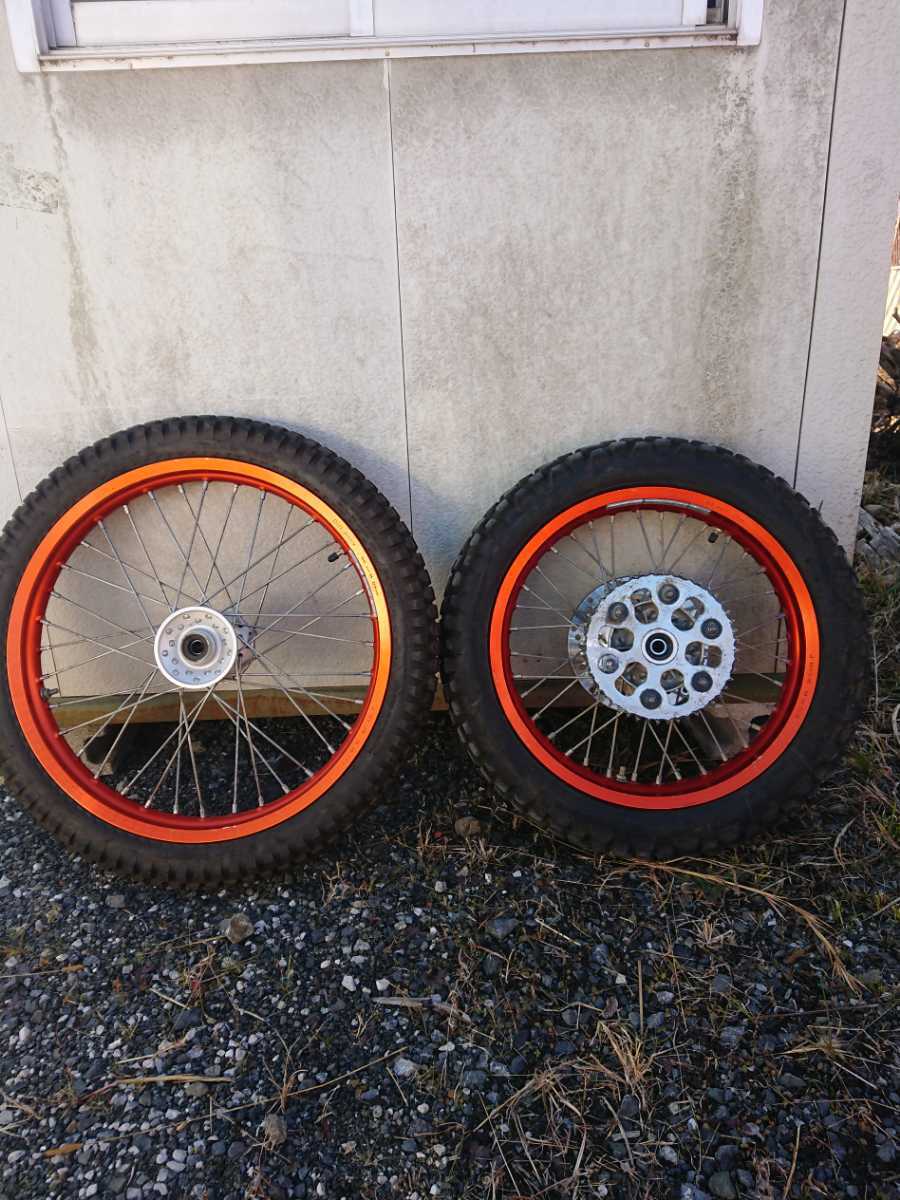 セール，新作 トリッカー 前後ホイールセット 19&times;1.85 16&times;2.15 YAMAHA 純正ホイール(セット)｜売買されたオークション情報、yahooの商品情報をアーカイブ公開 - オークファン ヤマハ用