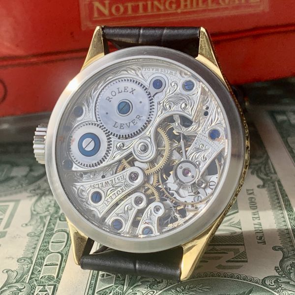 ロレックス☆アンティーク/ROLEX/ゴールド/スケルトン/手巻き腕時計