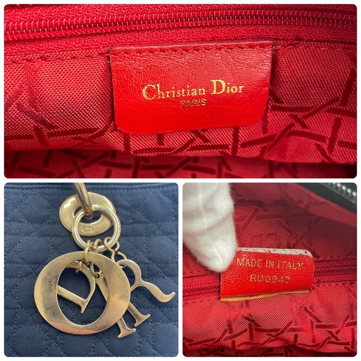 1円《極美品》 Dior ディオール レディディオール カナージュ 