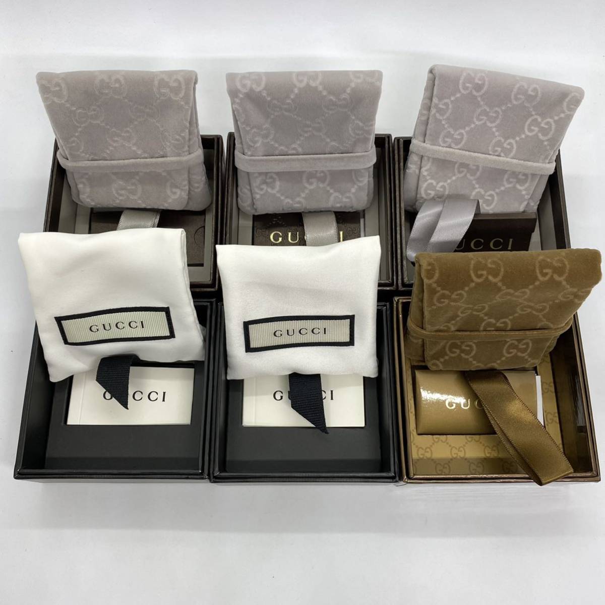 GUCCI グッチ 空箱 ・ベージュ＆エボニー GGスプリーム グッチ時計用空