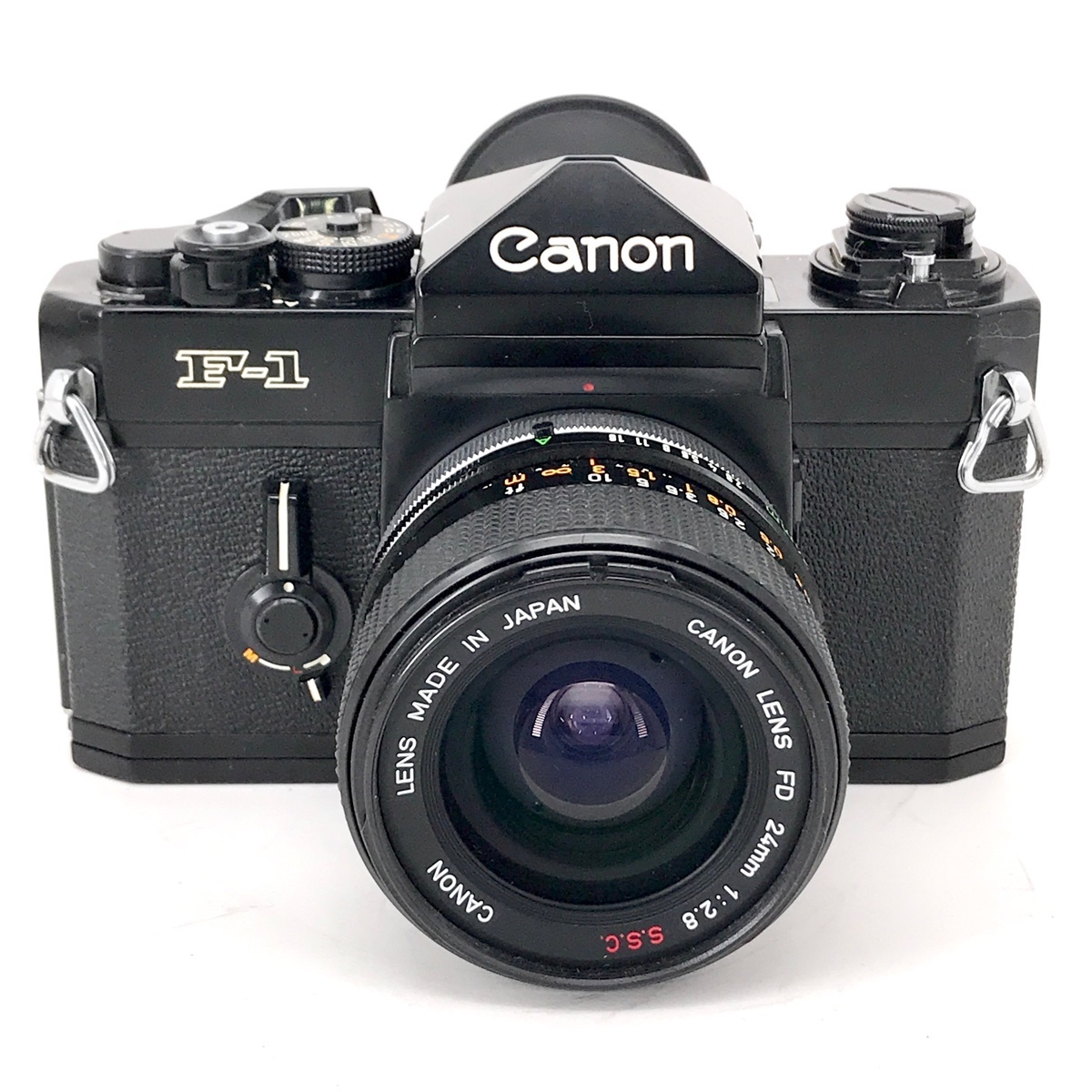 格安，人気SALE キヤノン Canon F-1 ＋ FD 24mm F2.8 S.S.C. フィルム マニュアルフォーカス 一眼レフカメラ(キヤノン)｜売買されたオークション情報、yahooの商品情報をアーカイブ公開 - オークファン マニュアルフォーカス