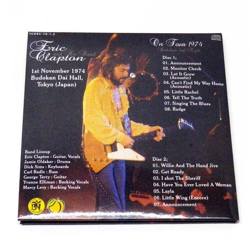 J-Y29◇Tarantura 桃印◇Eric Clapton And His Band／On Tour 1974 
