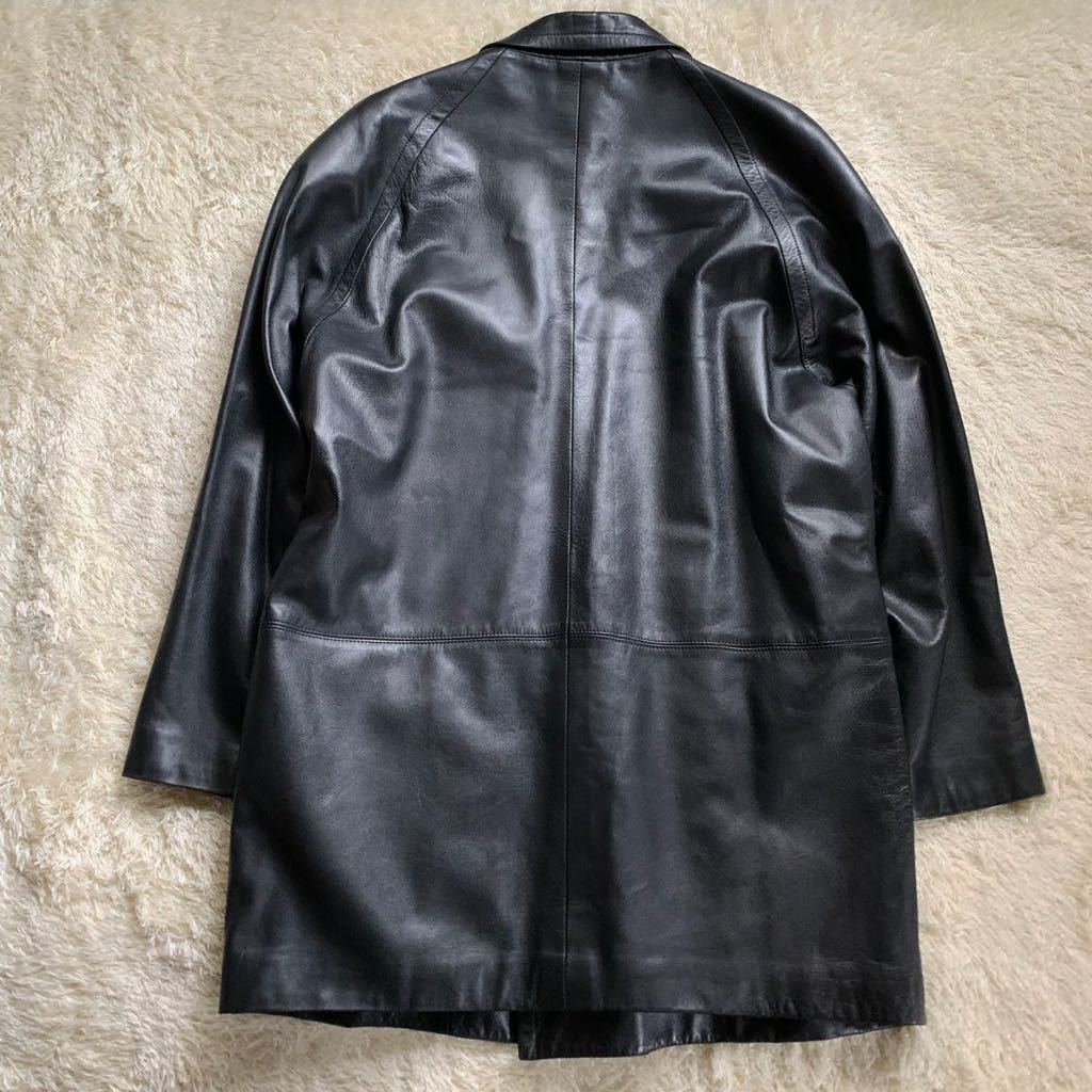 LANVIN 『超美品 至極の1着』ランバン メンズ レザーコート トレンチ